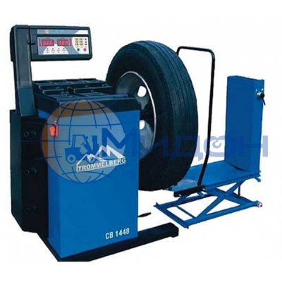 Балансировочный станок с пневматическим подъемным устройством для колес до 130 кг Trommelberg (Германия) CB1448