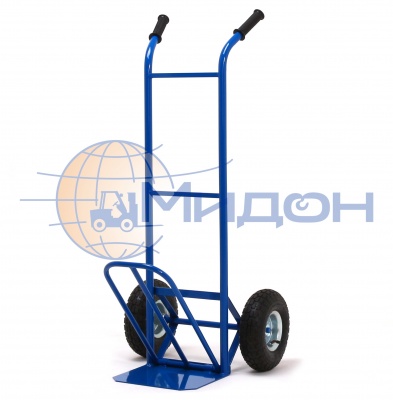 Тележка двухколесная Д-150П (150кг) с откидной полкой без колёс