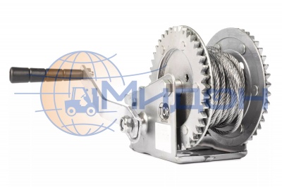 Лебедка ручная барабанная ЛН-1200 (LHW) г/п 0,5 т, длина троса 20м