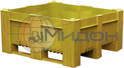 Контейнер пластиковый под локализацию 11-100-LA (330) 1200 х 1000 х 310 сплошной на полозьях