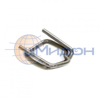 Пряжка металлическая для упаковочной ленты 16мм (укаковка 1000шт) чёрная