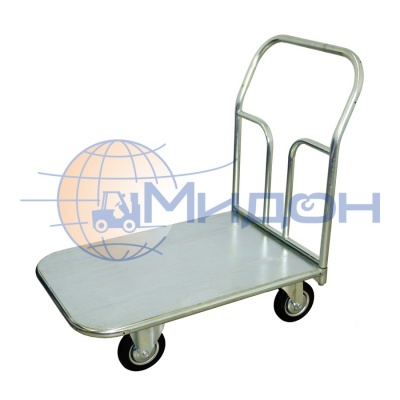 Тележка платформенная с гальваническим покрытием ТП Ц 2 ( 600х900х700 ) (колёса ф125: стандартные, Китай)