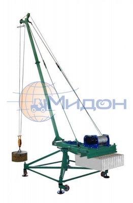 Кран стреловой поворотный "МАСТЕР" (кран "Пионер") 500кг 100м с грузом