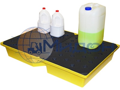 Контейнер пластиковый под локализацию ПдО 105 1195 х 795 х 185 поддон со съёмной решеткой на 104 литра