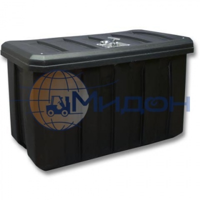 Контейнер пластиковый (ящик технический) КдП 500 с замком 800 х 500 х 500 с крышкой и с замком