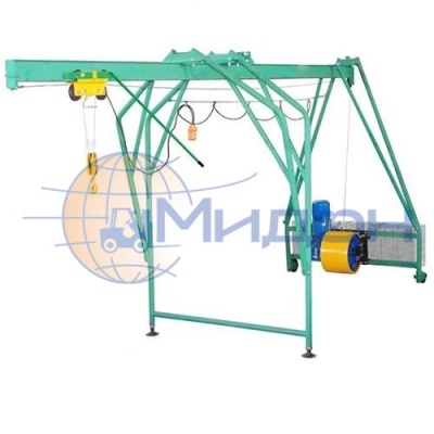 Подъемник строительный УМЕЛЕЦ М (кран "в окно") 320кг 50м без груза