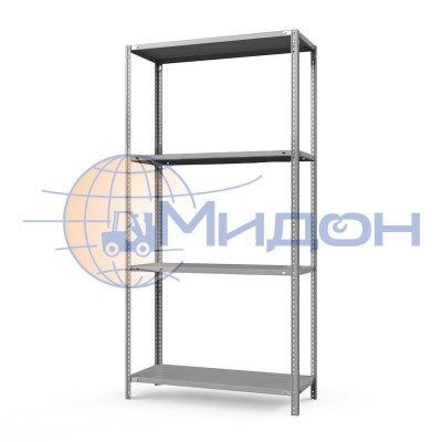 Стеллаж полочный Лайт ТС-2244 (2200х1000х400) 500 кг(стеллаж), 120 кг(полка), 4 полки обычные