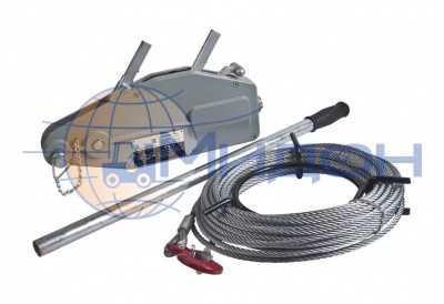 Механизм тяговый монтажный (лебёдка ручная МТМ) 5,4т с канатом 20м