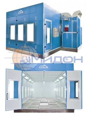 Окр-суш. камера SB-7427T, произв. до 22000 м3, прямой привод вент., 2х5.5 кВт, 3 полосы решеток Trommelberg (Германия)