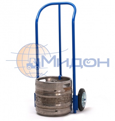 Тележка двухколесная ДК-100 (100кг) для перевозки пивных и квасных кег с надувными колёсами ф250мм