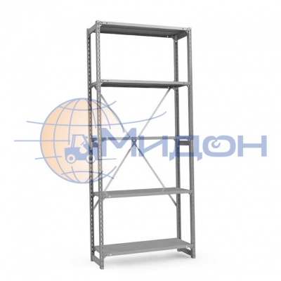 Стеллаж полочный Универсал ТСУ 3.2.5 (2500х1060х500) 1800 кг(стеллаж) 150 кг(полка) 5 полок обычные