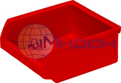 Лоток пластиковый для склада ITALIA Ancona 5000, красный, сплошной 107 х 98 х 47
