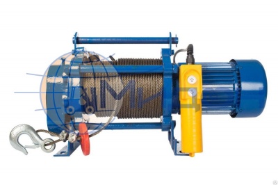 Лебедка электрическая CD-300-A (KCD-300 kg, 220 В) с канатом 100 м