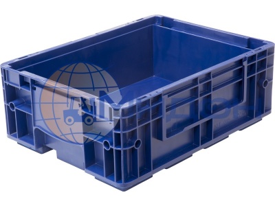 Контейнер пластиковый 4315 R-KLT синий сплошной 396 х 297 х 148