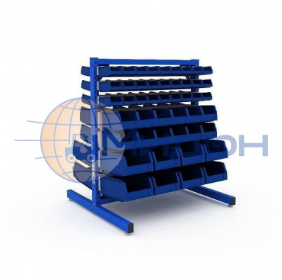 Система хранения SORTEX 1075-2 №1-4 1155х995х955 двусторонняя, включая контейнеры 12.401 (75*100*165)-36шт, 12.402 (130*150*250)-24шт, 12.403 (150*225*350)-16шт.