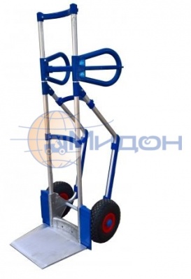 Тележка двухколёсная ТГ-150 М (130кг) алюминивая (колёса ф260: надувные, Китай)