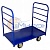 Тележка платформенная многоярусная с двумя ручками (база) ТЯ 2 ( 600х900 ) (колёса ф160: стандартные, Китай)