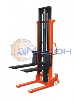 Штабелер ручной гидравлический CTY-EH 1т 3м раздвижные вилы 320-870мм