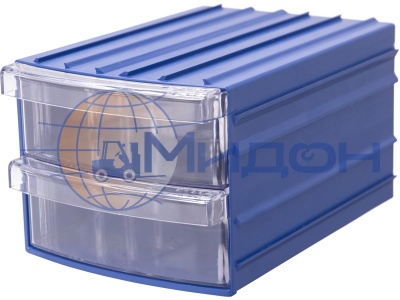 Два прозрачных ящика Plastic Drawer Y 112 в комплекте с корпусом 90 х 110 х 160
