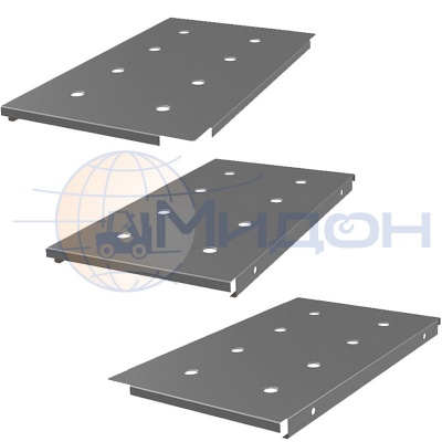 Комплект перфорированного металлического настила для стеллажа Профи-Т Т150-1 760/1015 мет. настил осн. 300 х 766 (1шт) , доб. 350 х 766 (2шт)