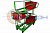 Тележка для лотков (RAL 6018) ТКЗ 200 ( 790х1210х1300 ) (колёса ф160: стандартные, Китай)