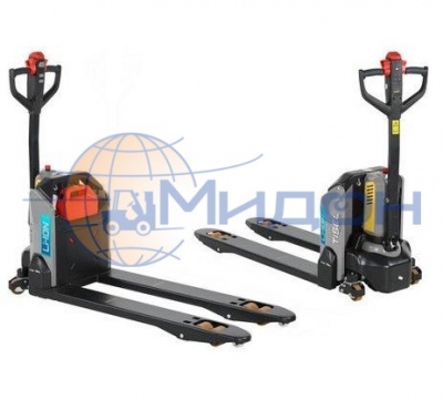 Тележка самоходная (транспортировщик паллет) ETE12N TISEL Technics (Германия) 1200 кг, с АКБ Li-Ion и ЗУ