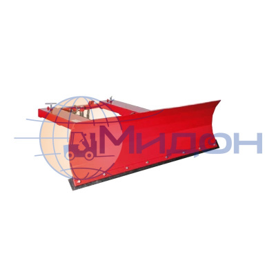 Отвал фиксированный 1800х500мм для уборки снега вилочным погрузчиком (с защитной резиной) (CAM, Бельгия)