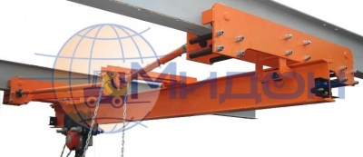 Кран-балка подвесная ручная 10 т, L= 5,1 м, пролёт= 4,5 м, с талью  Н= 3 м (t -40...+40С) ВБИ (взрывобезопасная)