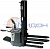 Штабелёр самоходный ESi20 Li-Ion DX320 EPS TISEL Technics (Германия) 2000/1000+1000 кг, 3200 мм, с АКБ Li-Ion и ЗУ, площадка и ограждения, для 2х паллет