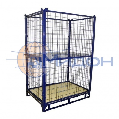 Ограждение для европоддона (сетчатое) с боковой дверью ОПС 1800 М ( 800х1200х1720 )