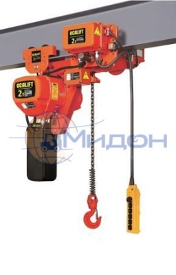 Таль электрическая цепная передвижная 3т 6м OCALIFT 03-01LHS 380в УСВ (уменьшенная высота)