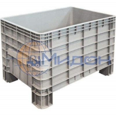 Контейнер пластиковый D-Вох 1065 S (670) крупногабаритный 1017 х 640 х 670 cплошной на ножках